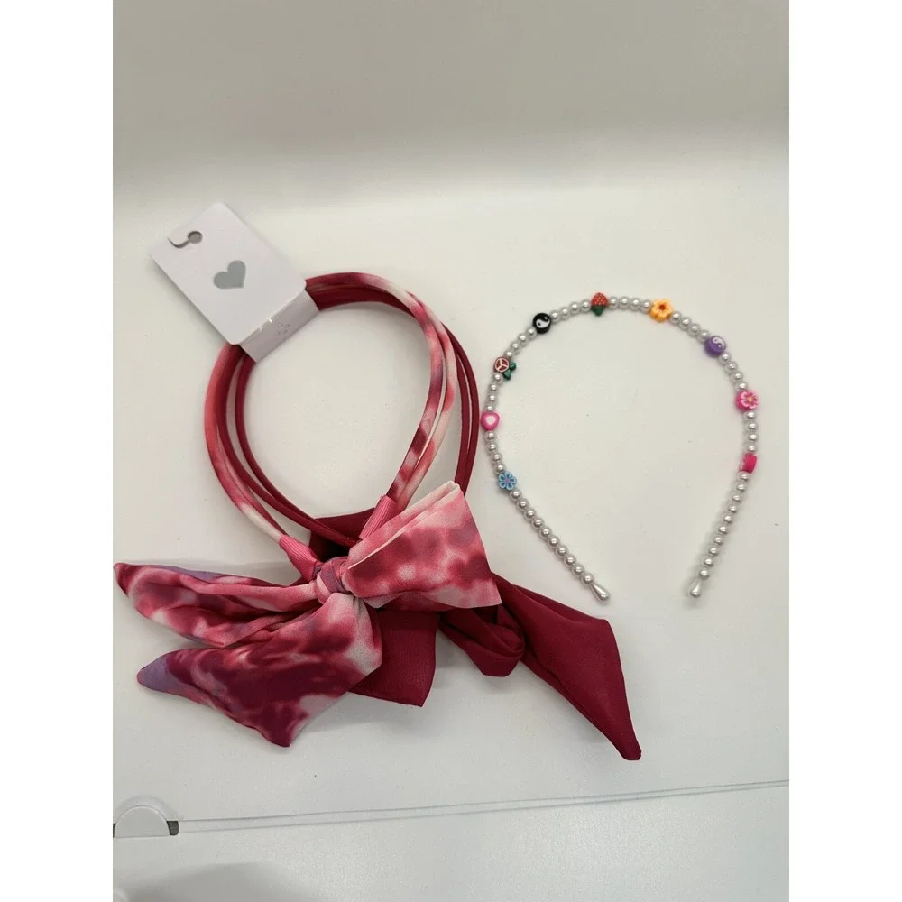 The Children's Place Girl's‎ Bow And Headband Multicolor Party Festive NEW